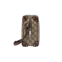 Gucci - Men's Gg Supreme Shoulder Bag With Leather Details