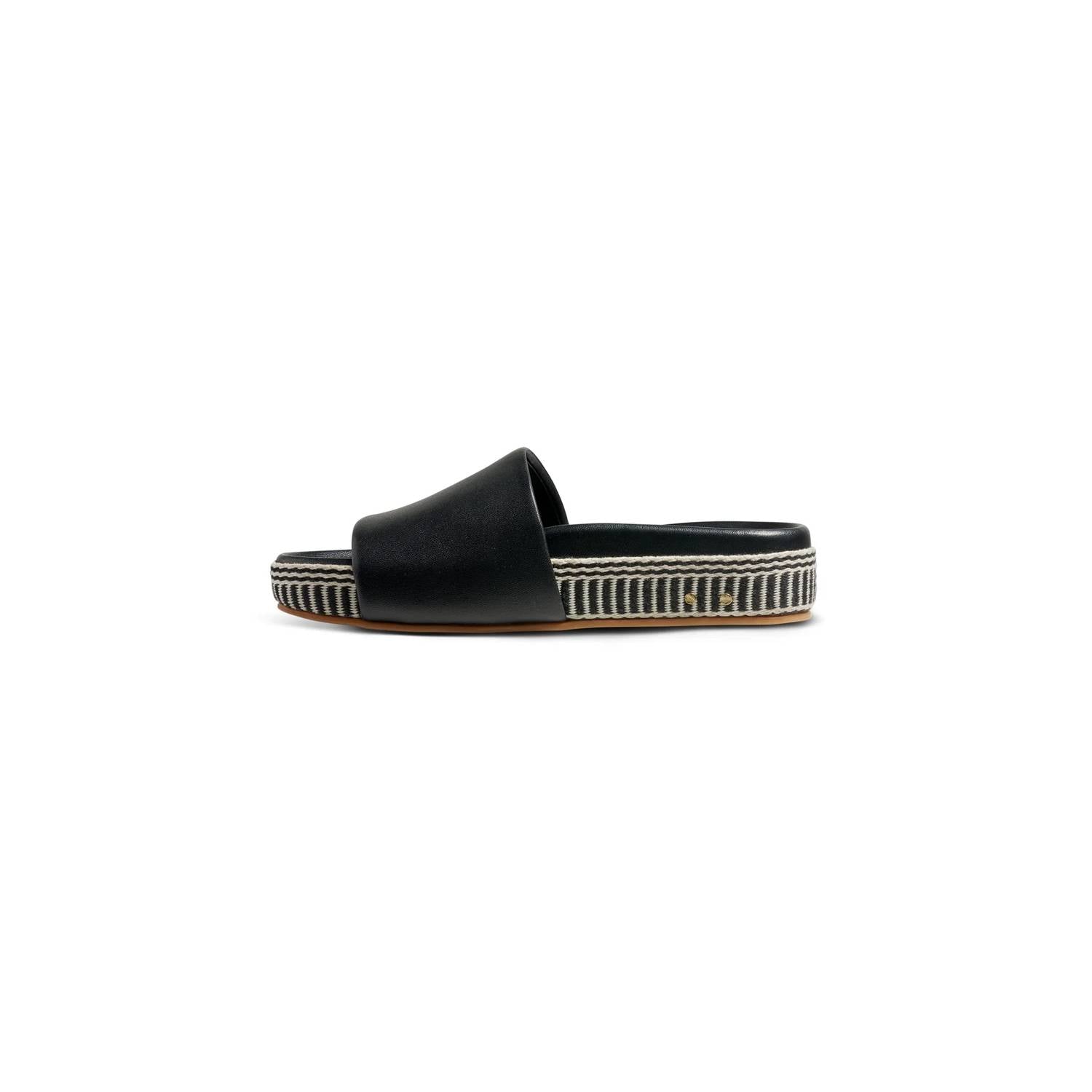 Beek - Women's Pelican Textile Leather Platform Sandal
