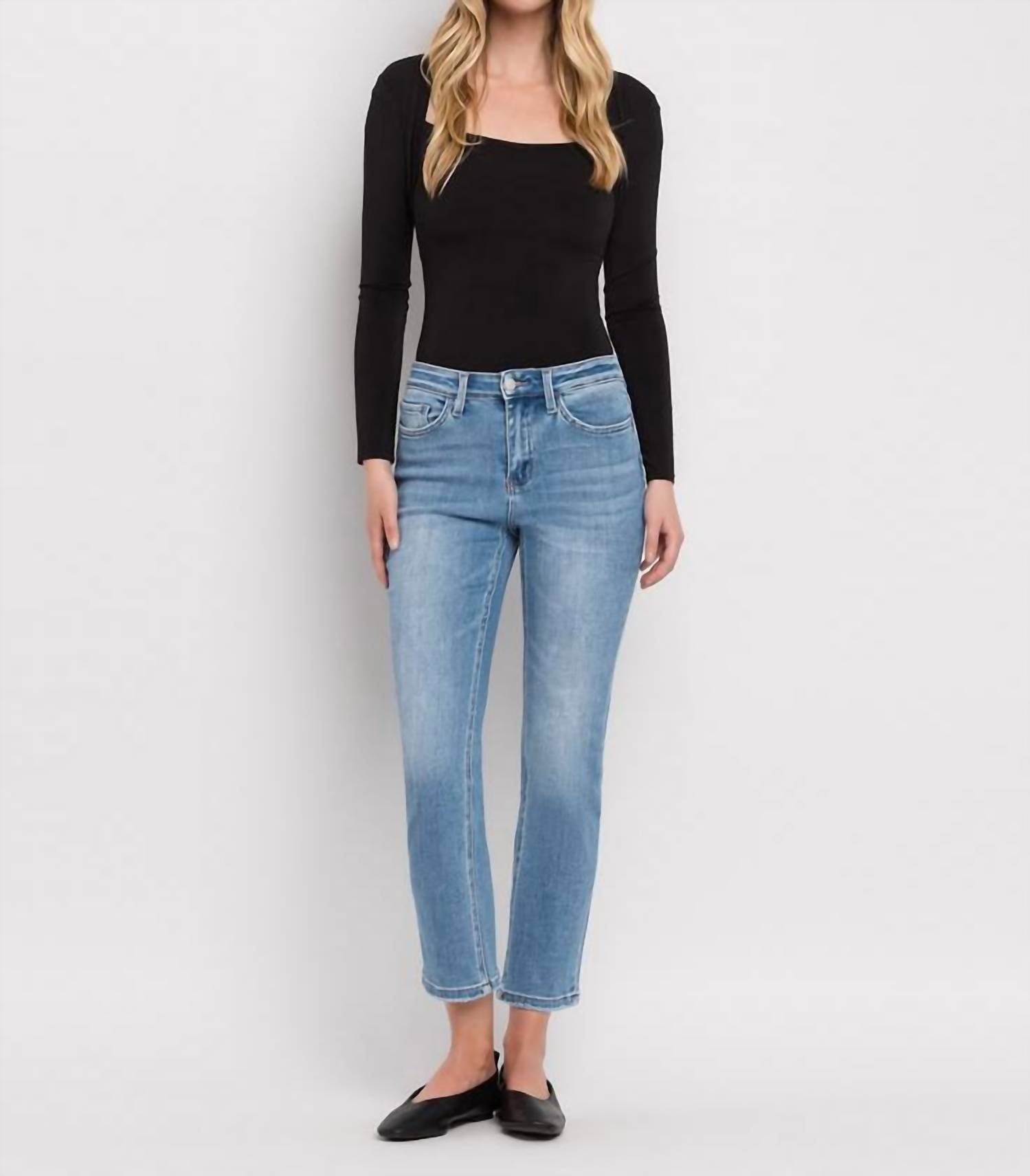 VERVET BY FLYING MONKEY Jeanne Jeans in denim - women's pants