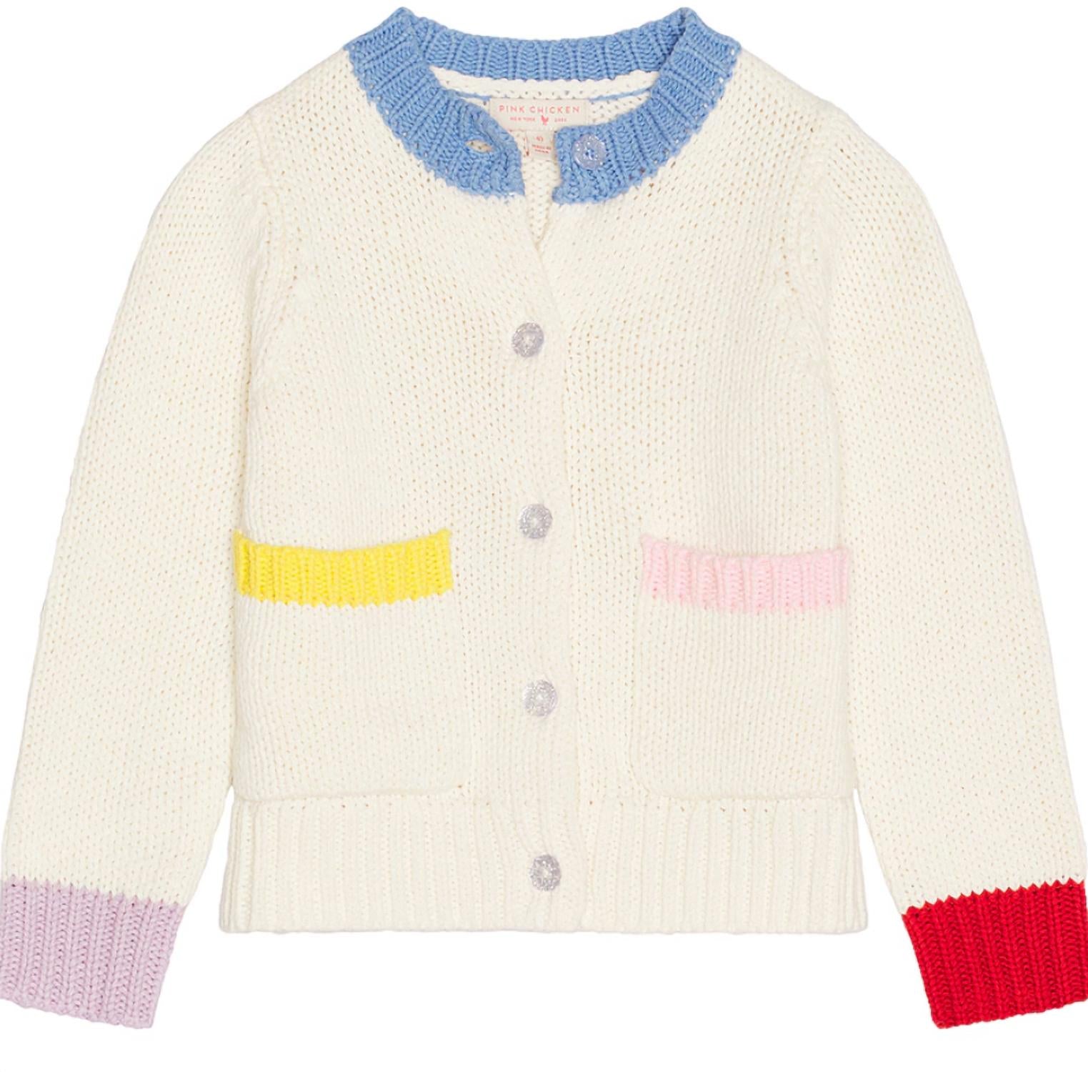 Pink Chicken - Girls Cali Colorblock Sweater