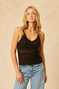 John + Jenn - Otis Crochet Scoop Neck Tank Top