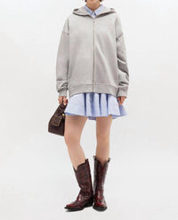 Ganni - Teddy Zip Hoodie