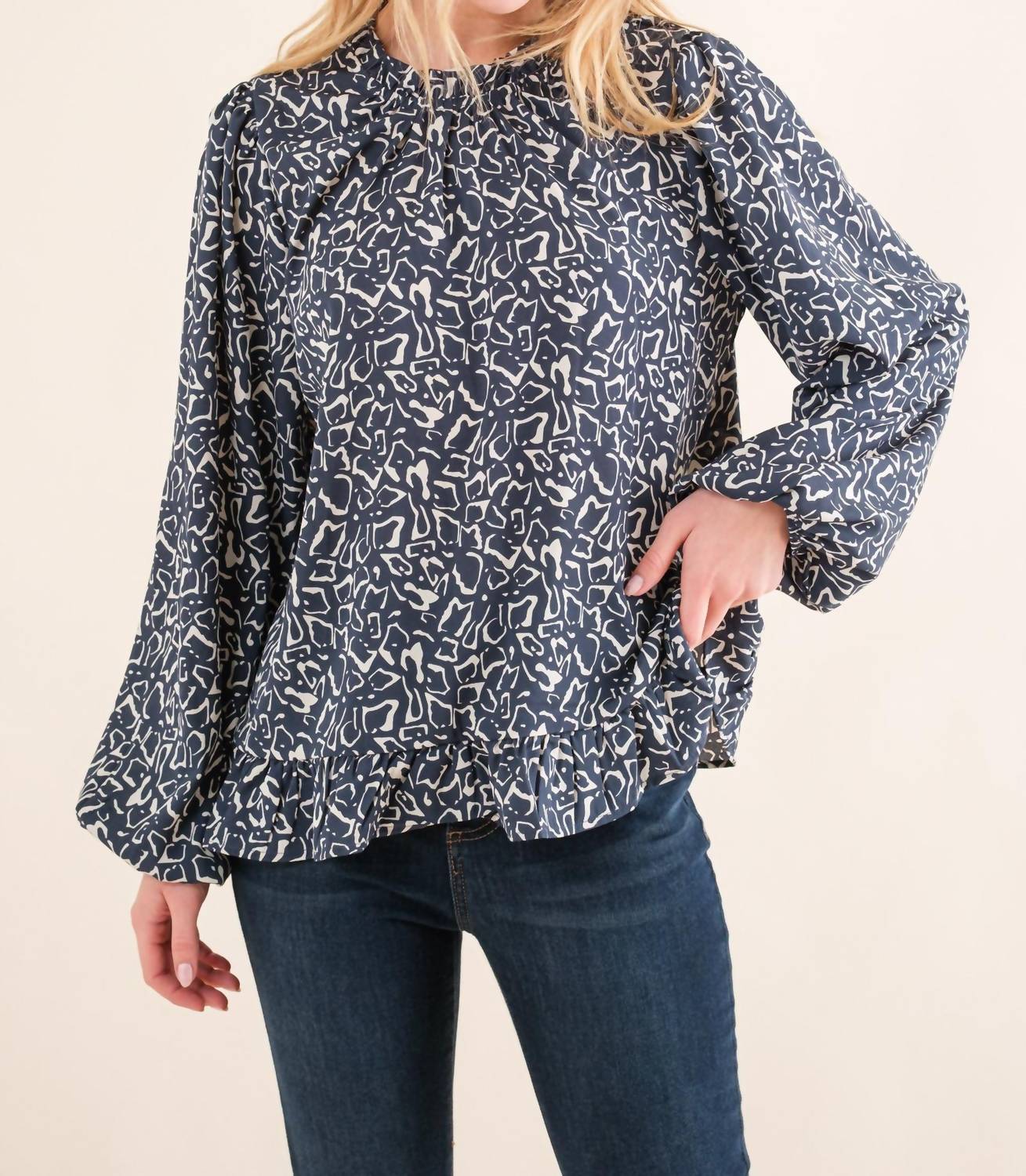 And The Why - Running Out of Time Blouse