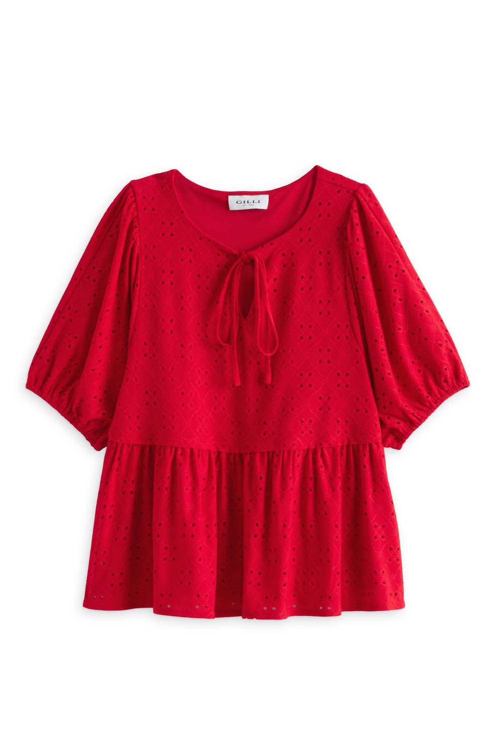 Gilli - Women's Haven Knit Eyelet Babydoll Top