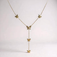 Allison Avery - Women's Butterfly Lariat Necklace