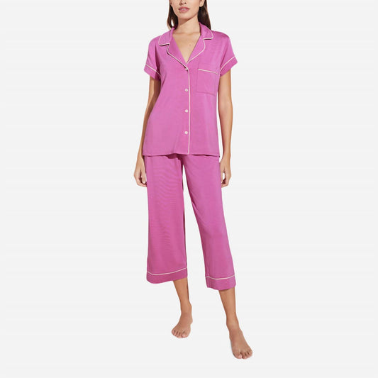 Eberjey - Gisele Short Sleeve Cropped Pajama Set