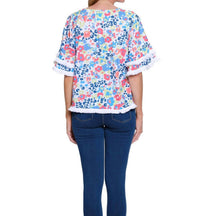 Multiples - Blossom Breeze Fringe Top