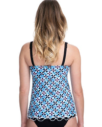 Profile By Gottex - D-Cup Scoop Neck Shirred Underwire Tankini Top