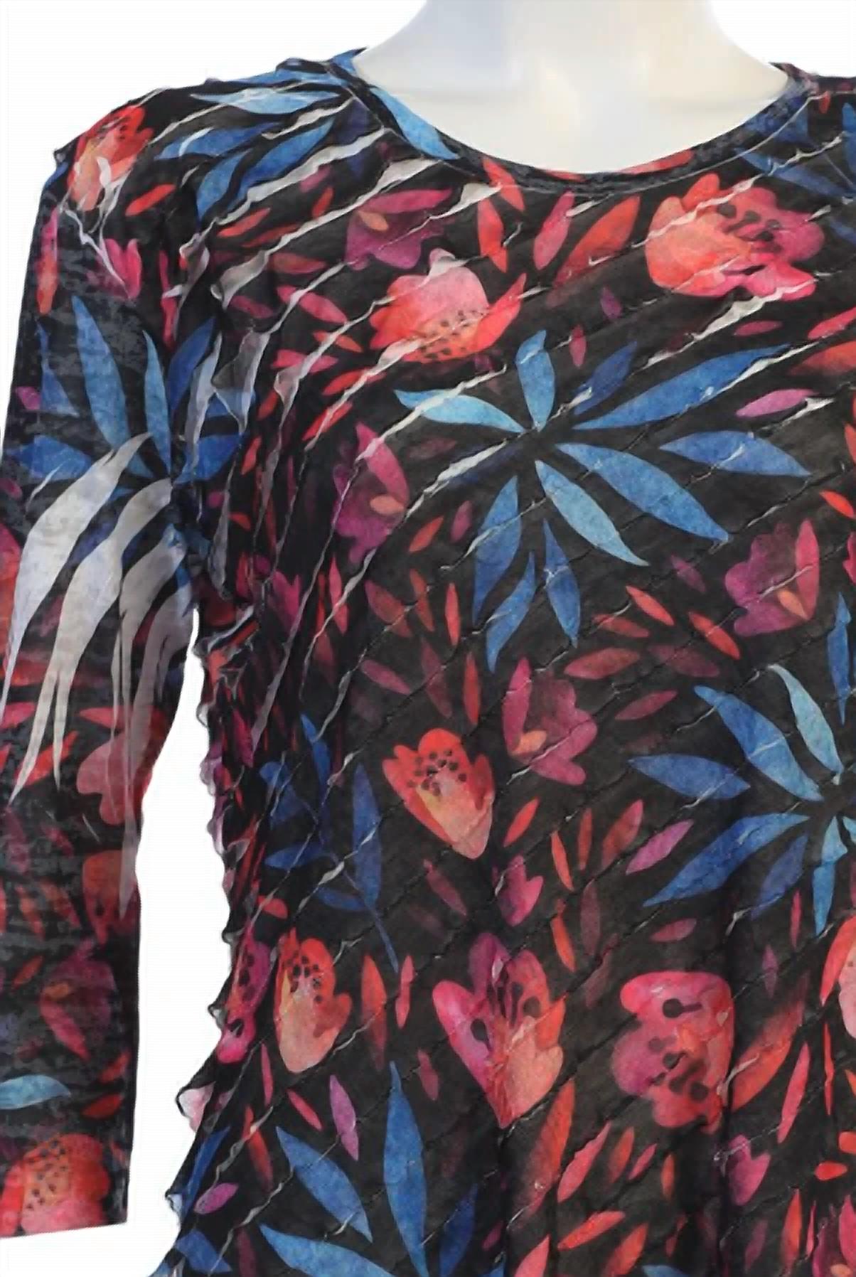 Jess & Jane - Women's Europa Sublimination Ruffle Top