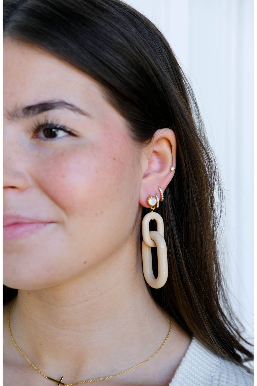 Nickel & Suede - Bianca Acrylic Statement Earrings