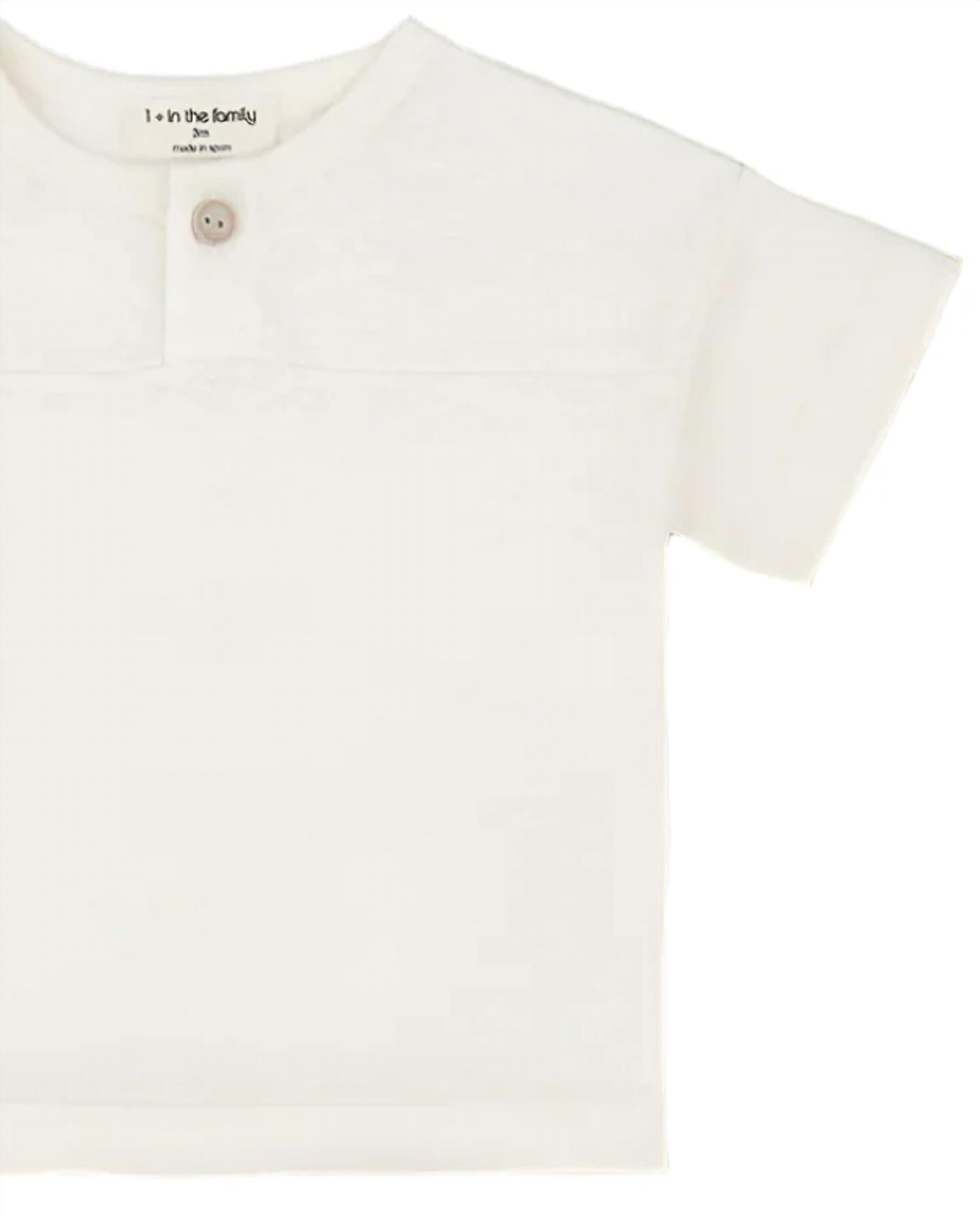 One More In The Family - Kid's Rafa Henley Shirt Top