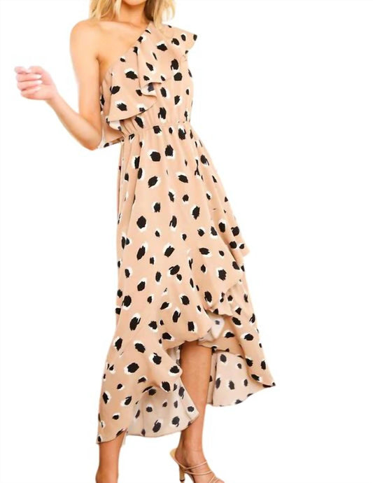 Vine & Love - One Shoulder Ruffle Dress