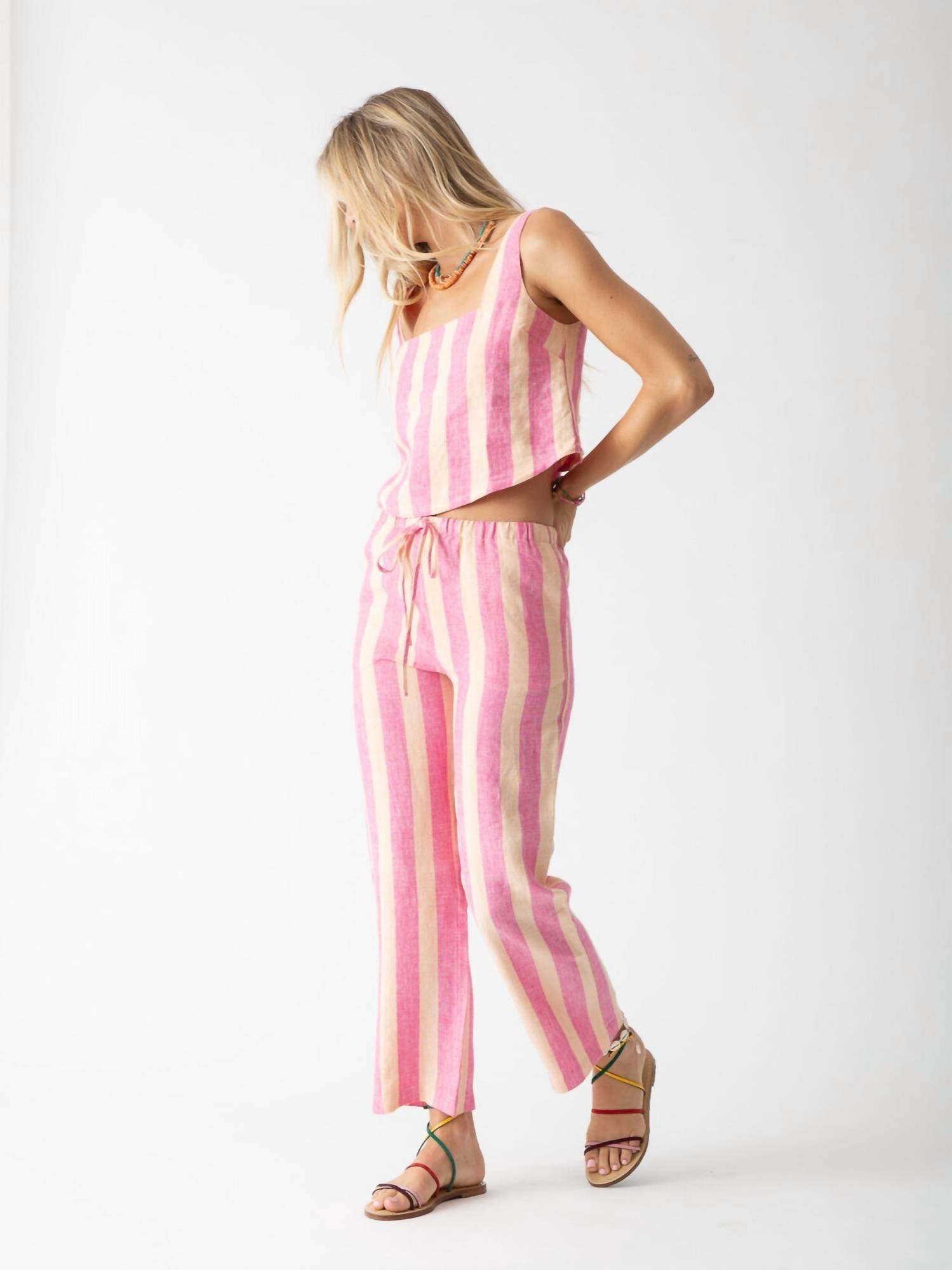Electric & Rose - Resort Linen Tank Top