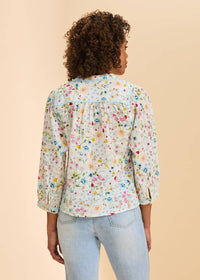 Fdj - 3/4 sleeve floral top