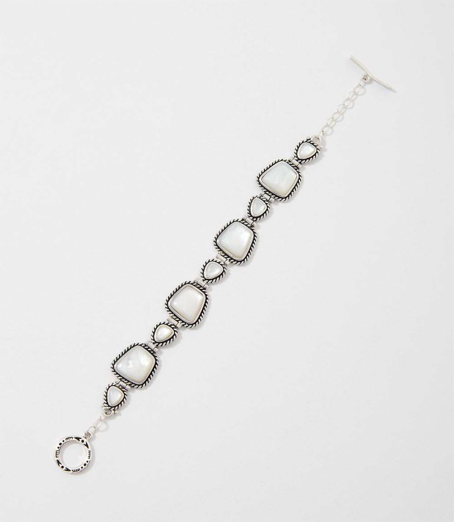 Barse Women's Toggle Bracelet in mother of pearl - women's jewelry - view 5