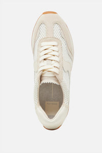 Dolce Vita Women's B.ntcd Mesh Sneakers in white woven mesh - women's sneaker - detail view