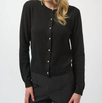 Joseph Ribkoff - Round Neck Button Down Longsleeve Sweater Top