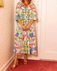 House Of Mbr - Chinois Shirt Midi Dress