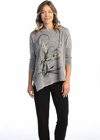 Jess & Jane - Pinball Mineral Washed Dolman Sleeve Cotton Top