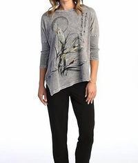 Jess & Jane - Pinball Mineral Washed Dolman Sleeve Cotton Top