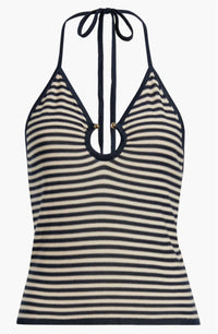 Deluc - Paros Stripe Halter Top