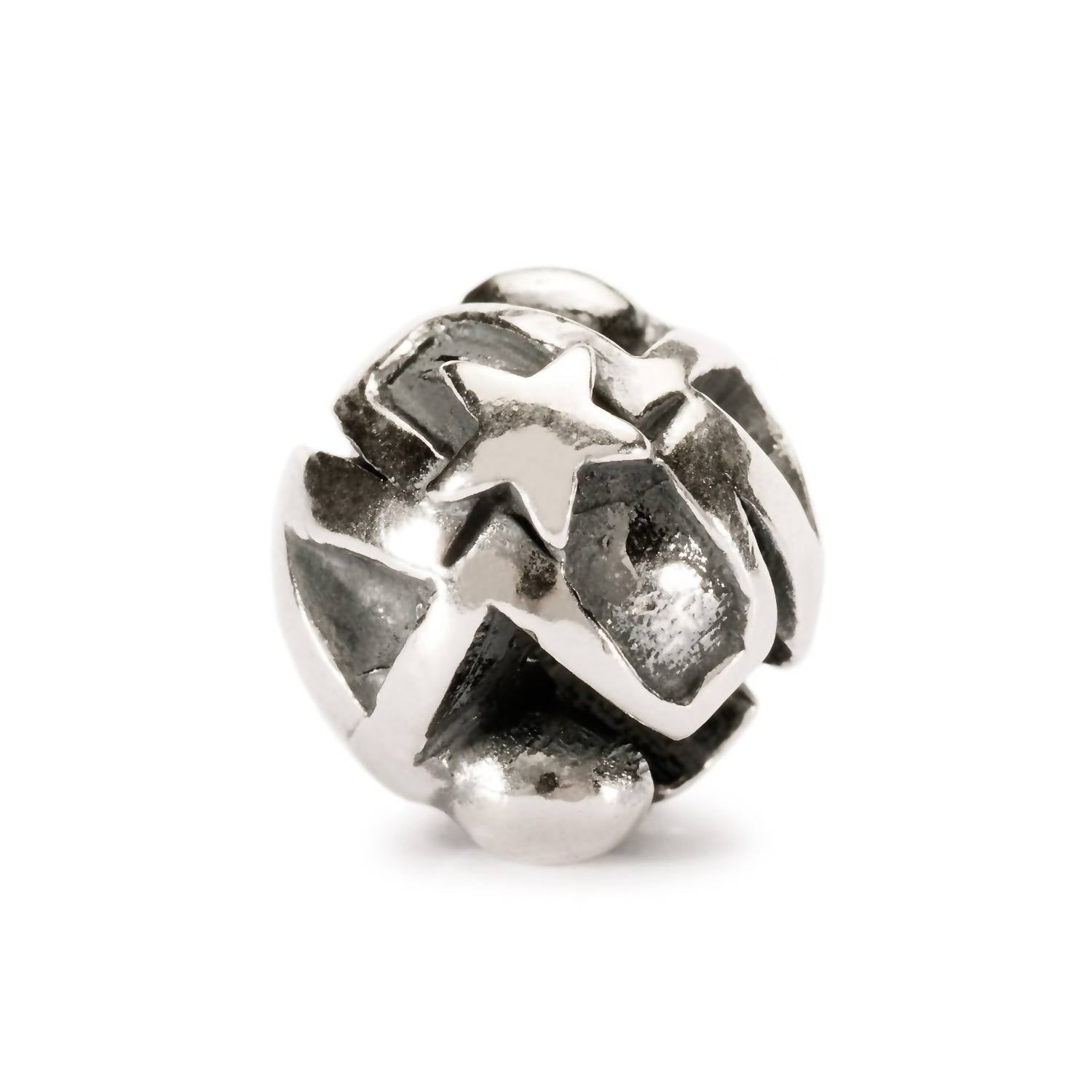 Trollbeads Gemini Sterling Bead in silver - women's jewelry - detail view