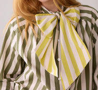 Summum - Contrast Bow Tie Blouse