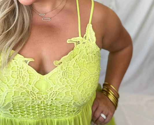 Blakeley - Lace Babydoll Swing Tank Top