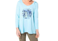 Escape By Habitat - Flower V-neck Tunic Top