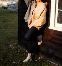 Curve Market - Maple Leather Shacket