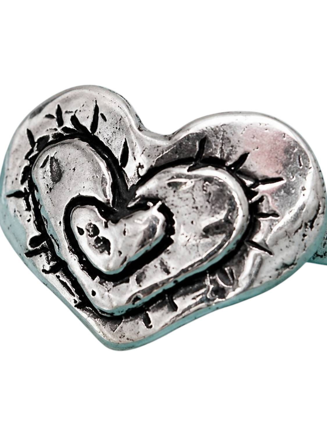 Island Cowgirl Women's Triple Love Ring in silver - women's jewelry - detail view