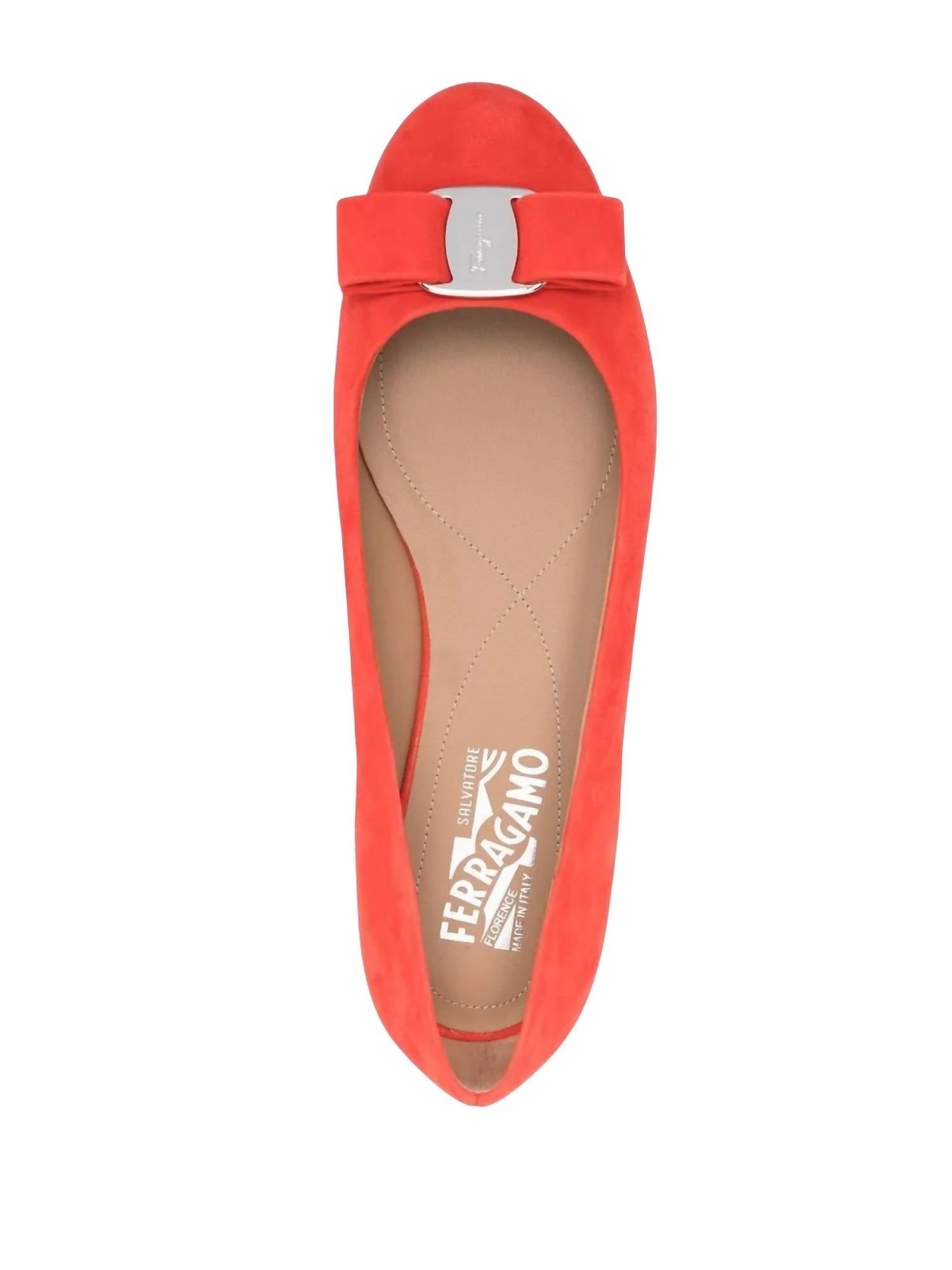 Salvatore Ferragamo - Women's Logo-plaque Ballerina Shoes