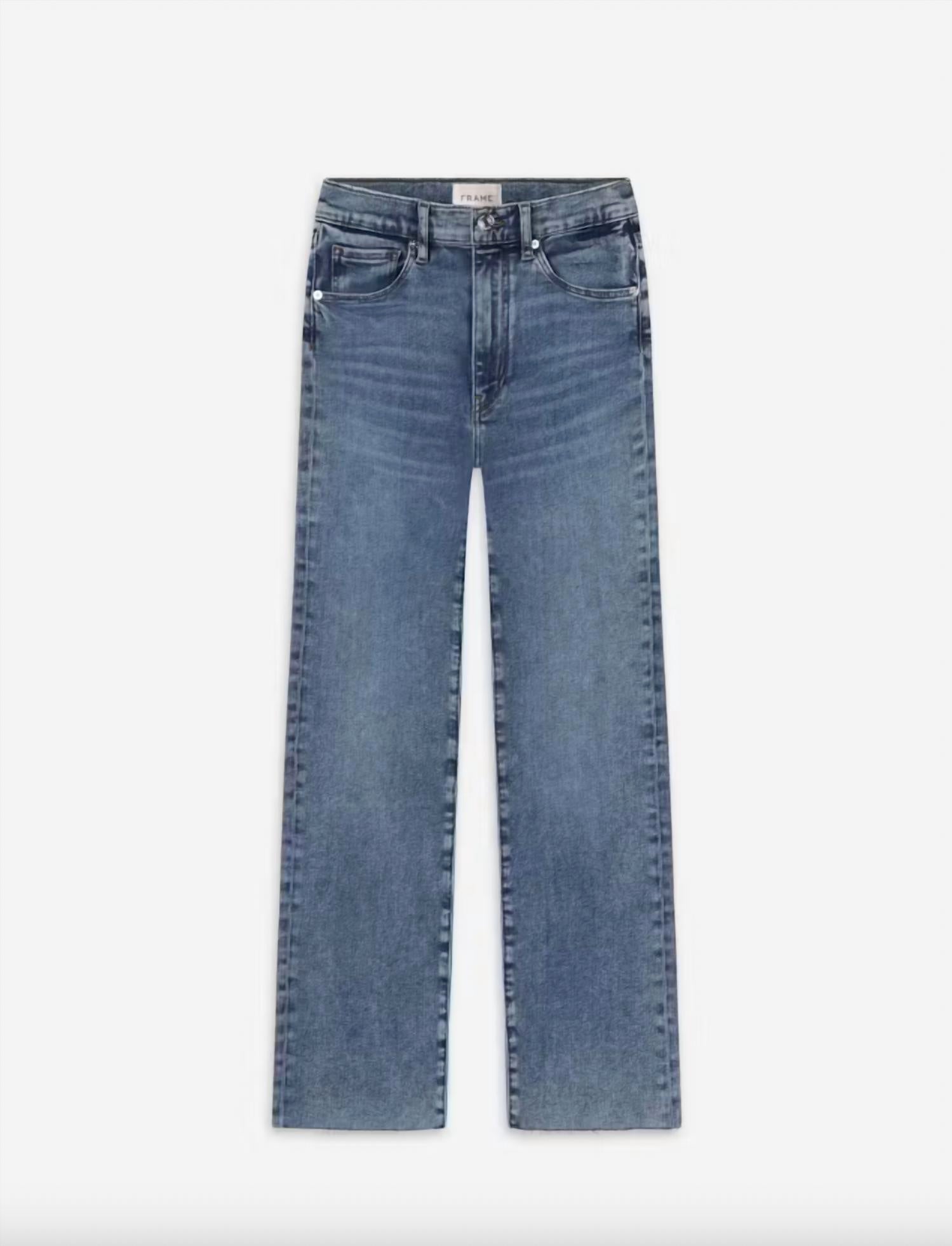 Frame - Le Sleek Straight Rowley Raw Fray Jean