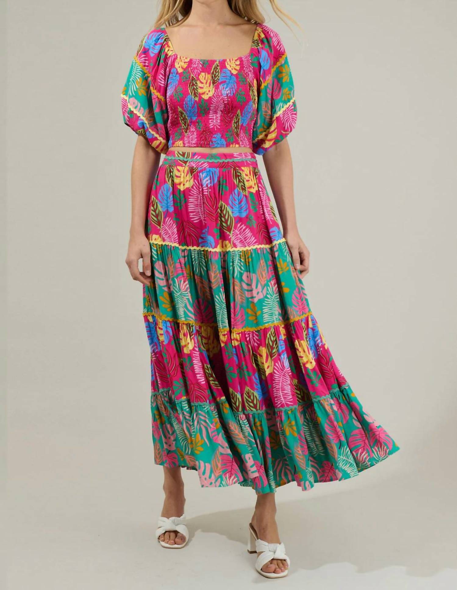 Sugarlips - Iris Floral Maxi Skirt