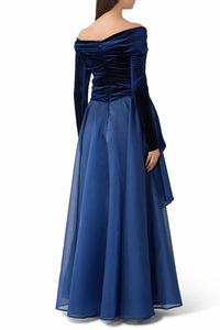 Talbot Runhof - Velvet Bodice Evening Gown
