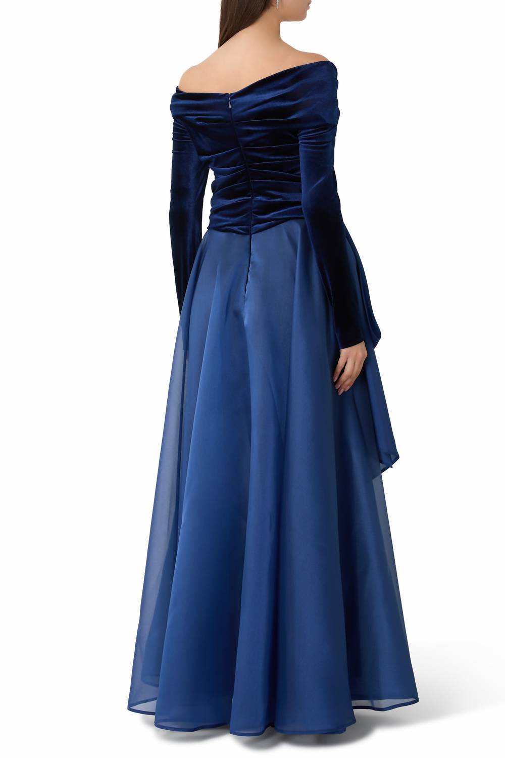Talbot Runhof - Velvet Bodice Evening Gown