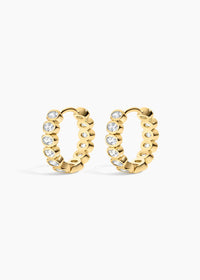 Electric Picks - Champagne Hoops Earrings