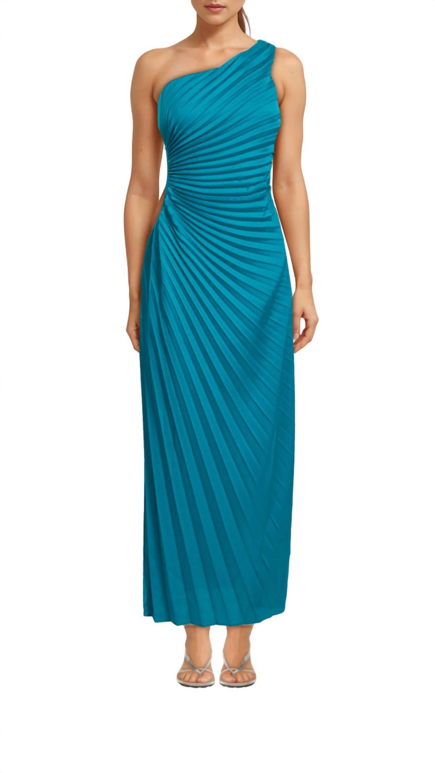 Delfi Collective - Solie Long Cut Out One Shoulder Dress
