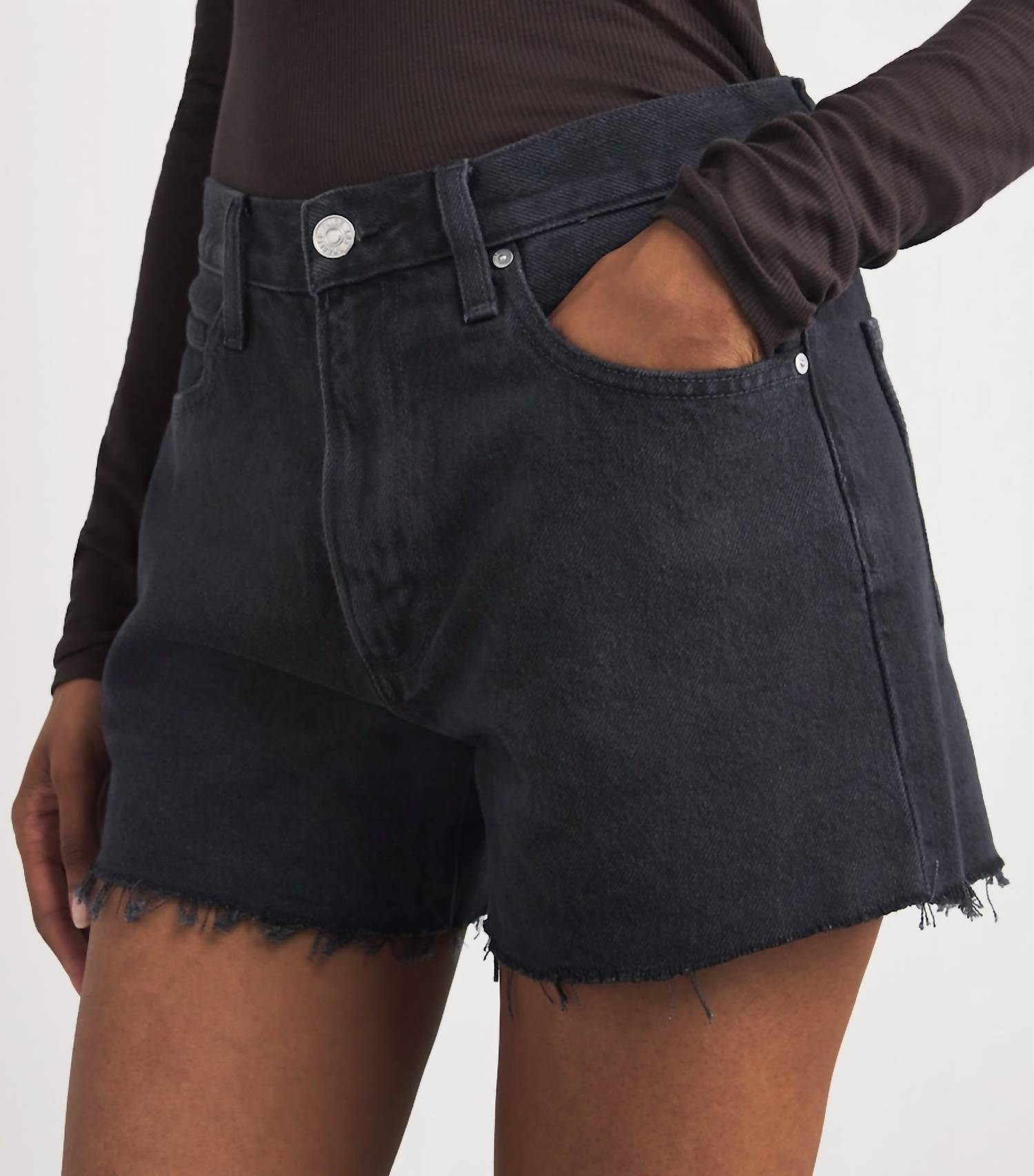 Paige - Raw-hem Archie Denim Shorts
