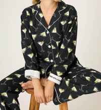 PJ Salvage Merrier With A Martin Pajama Set in black - women's sleepwear - view 5