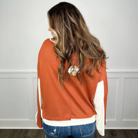 Bibi - Not Today Long Sleeve Waffle Knit Top