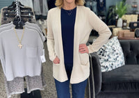 Dagne Dover Light Weight Cardigan in cream - women's cardigan