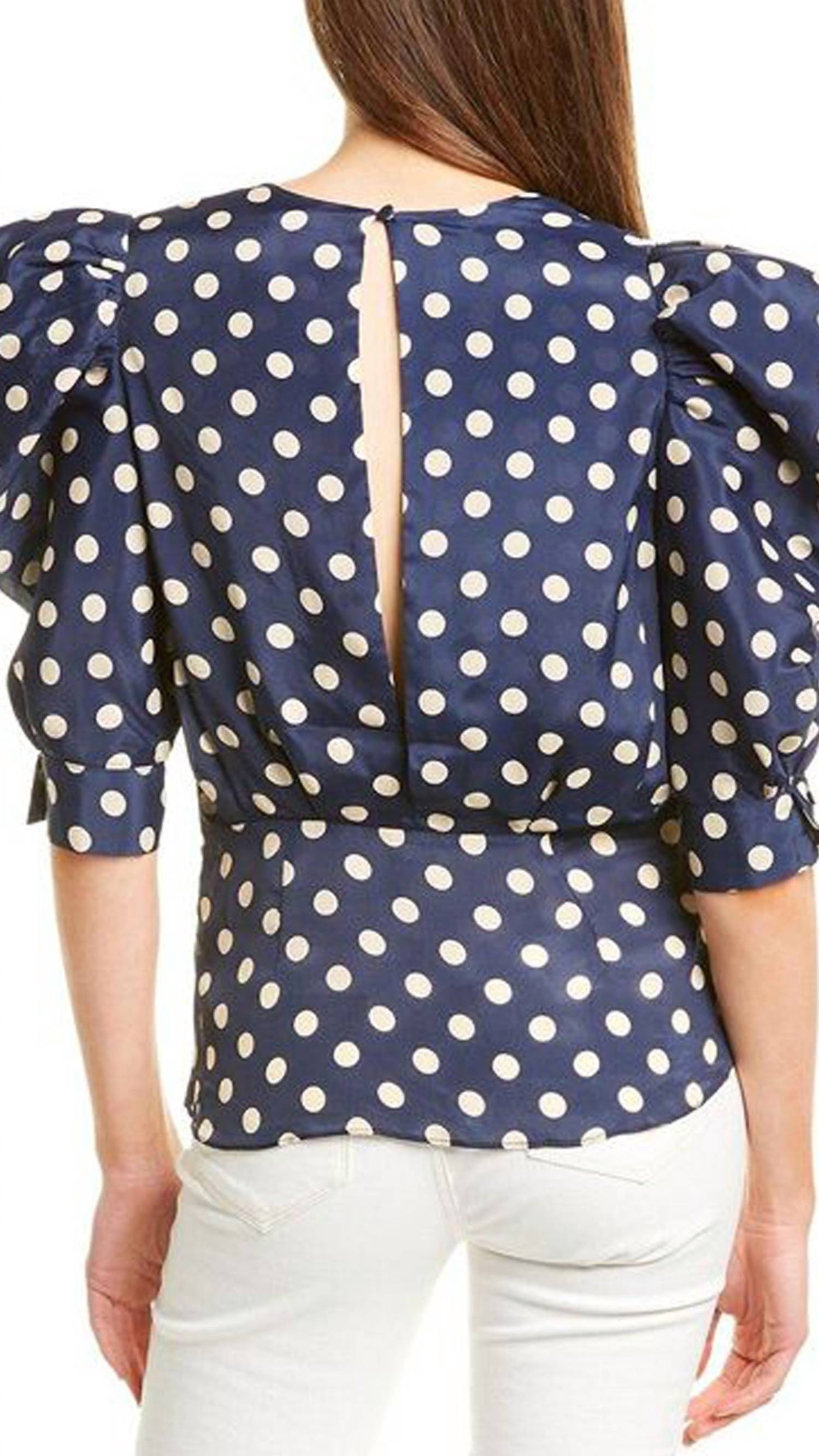 Ronny Kobo - Liliana Polka Dot Top