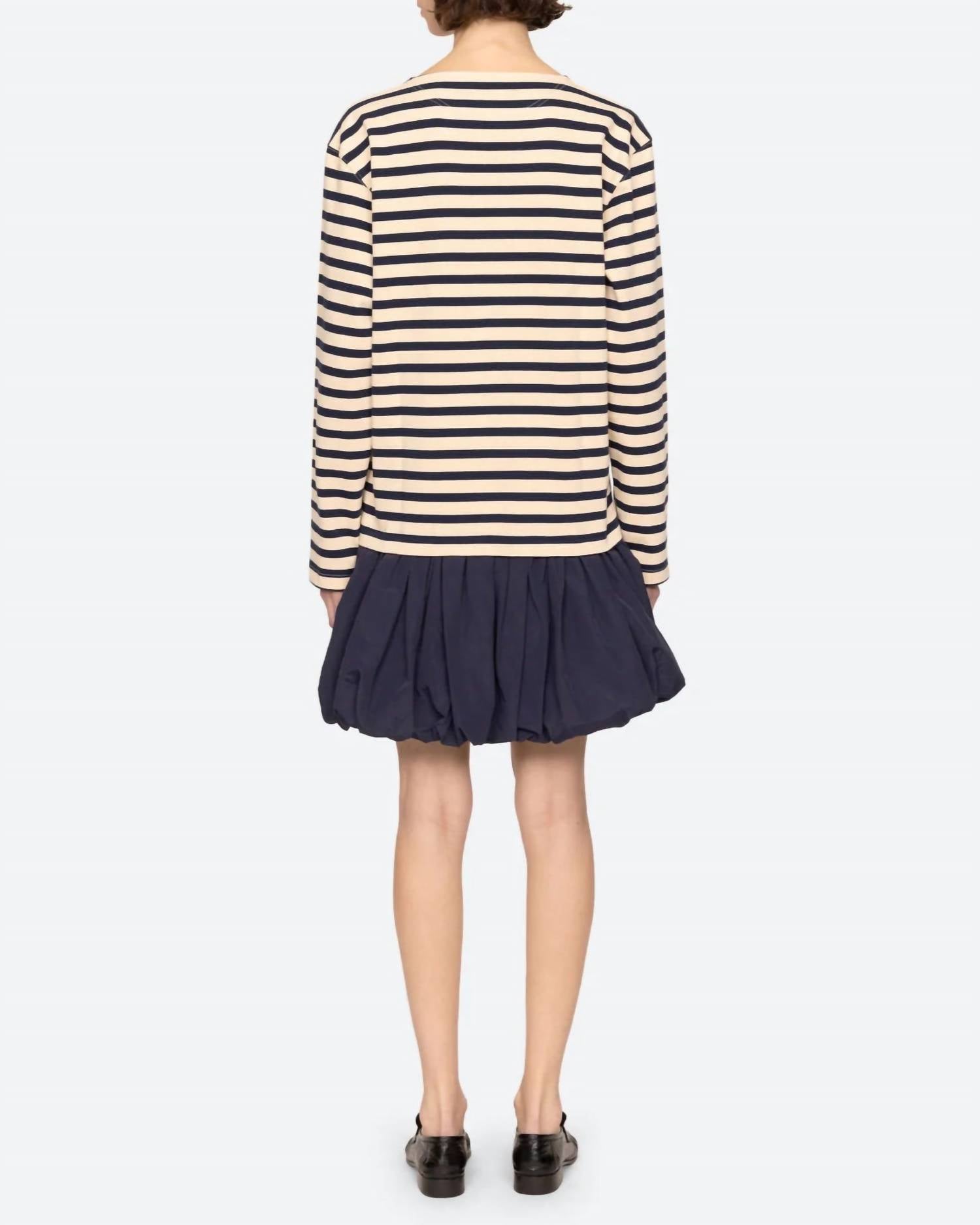 Sea - Athena Solid Combo T-shirt Dress
