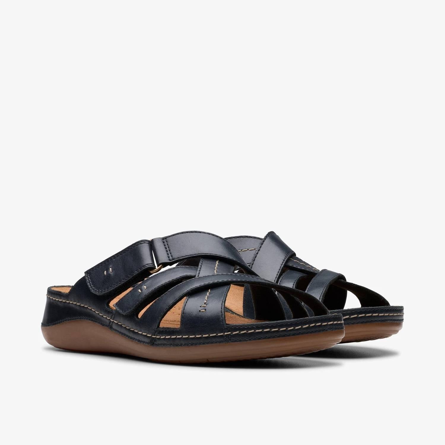Clarks Women's Cecily Slide Sandal in black - women's sandal