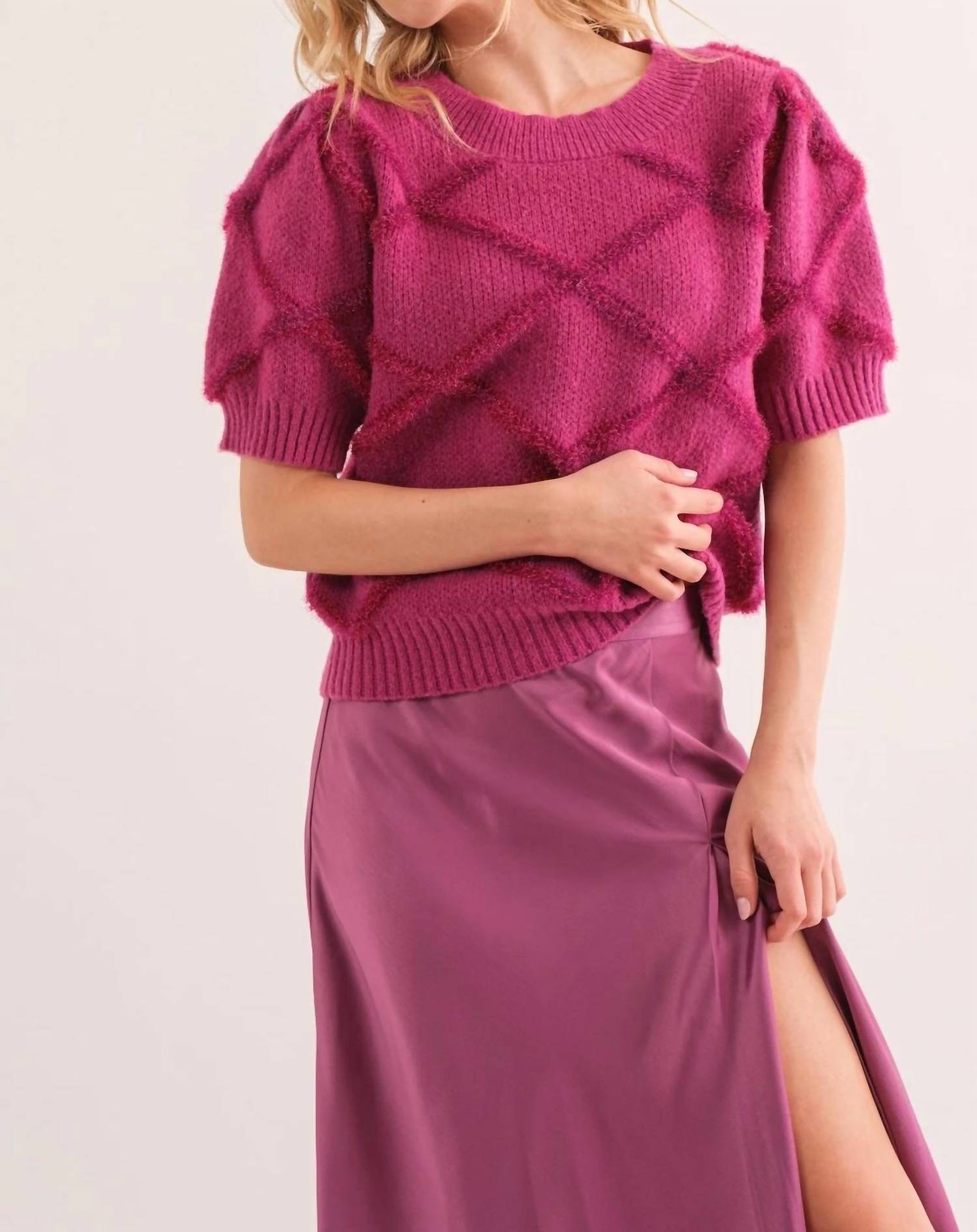 Ces Femme - Texture Detail Knit Top