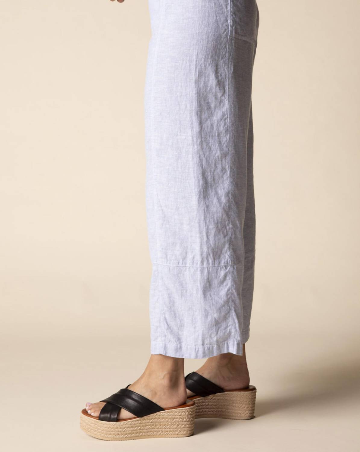 Habitat - Seamed crop linen pant