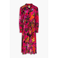 Farm Rio - Pop Leopards Chemise Midi Dress