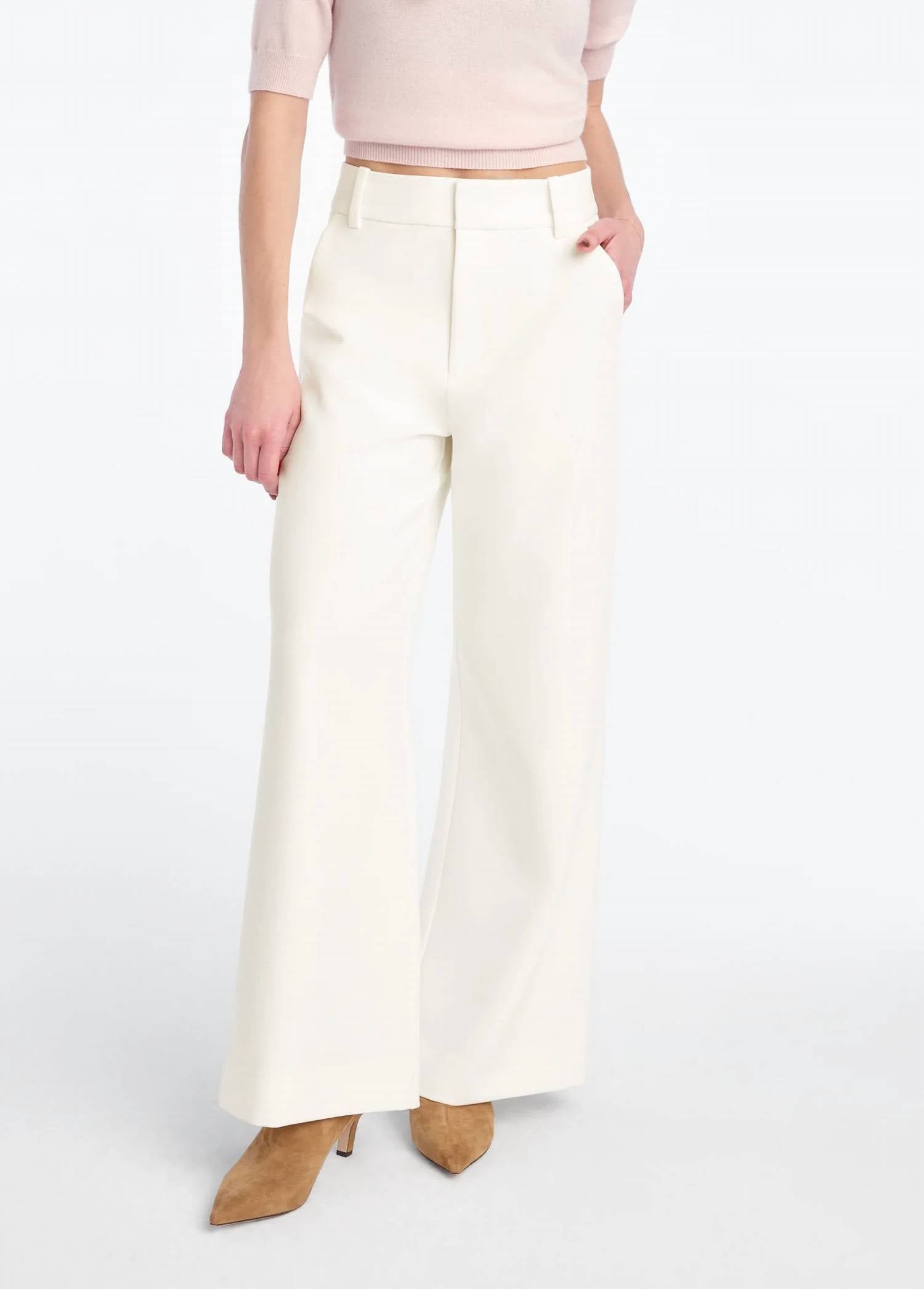 Favorite Daughter The Jones Pants Petite in pearl - women's pants
