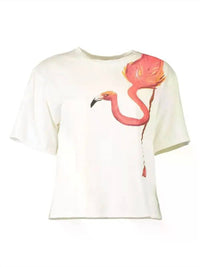 Le Superbe - Vacation Ready Flamingo-print T-shirt